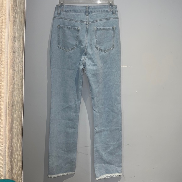 SHEIN light blue jeans trouser. US 2. - Picture 3 of 5